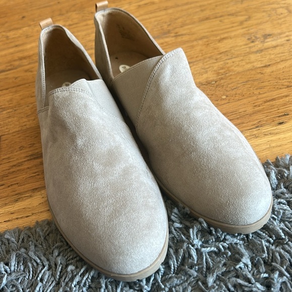 Dr Scholls Retrograde Loafers Shoes Womens 11M Tan Fabric Slip On Flats - Picture 8 of 11